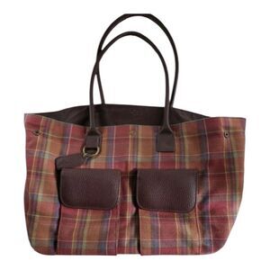 Longaberger 25th Anniversary Plaid Bee Bag/Tote